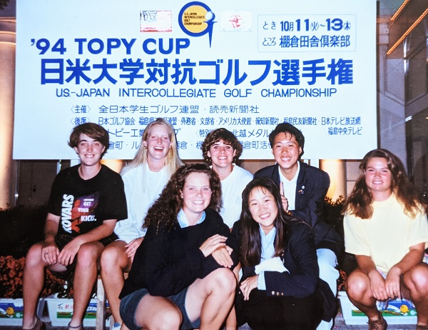 Mission足立美都樹が日米大学対抗ゴルフ選手権に出場した際のスナップ写真